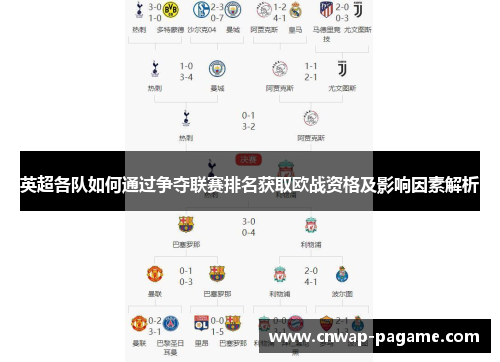 英超各队如何通过争夺联赛排名获取欧战资格及影响因素解析