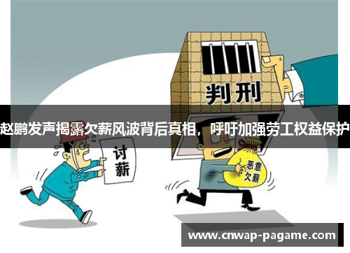 赵鹏发声揭露欠薪风波背后真相，呼吁加强劳工权益保护